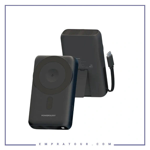 پاوربانک 10000 مگ سیف پاورولوژی Powerology 10000mAh Magsafe Power Bank PPBCHA105
