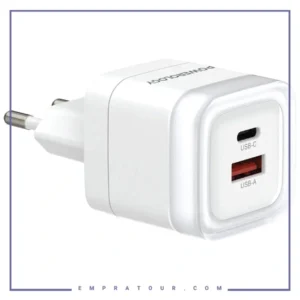آداپتور شارژ 35W دو پورت پاورولوژی Powerology Fast Charging Adapter PWFC554E