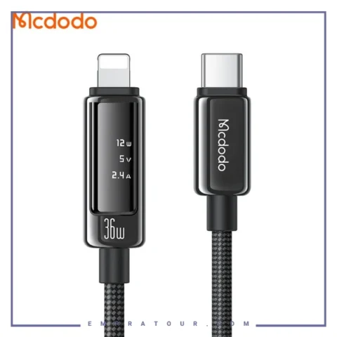 کابل شارژ تایپ سی به لایتینینگ 36W مک دودو Mcdodo Cab Vision 36W 1.2m  CA-8880