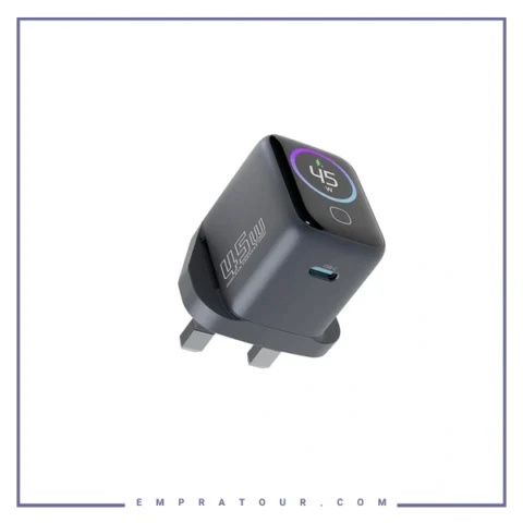 آداپتور شارژ 45 وات پاورولوژی Powerology VoltFLow 45W Type-C Adaptor PWCUQC069