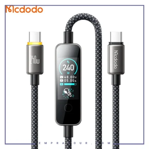 کابل شارژ دو سر تایپ سی 240W مک دودو Mcdodo Cab Vision 240W 1.2m  CA-8750