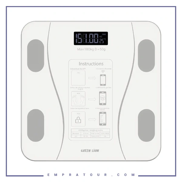 ترازوی هوشمند گرین لاین Green Lion GBC-200 Smart Body Scale GNGWS13SBCWH
