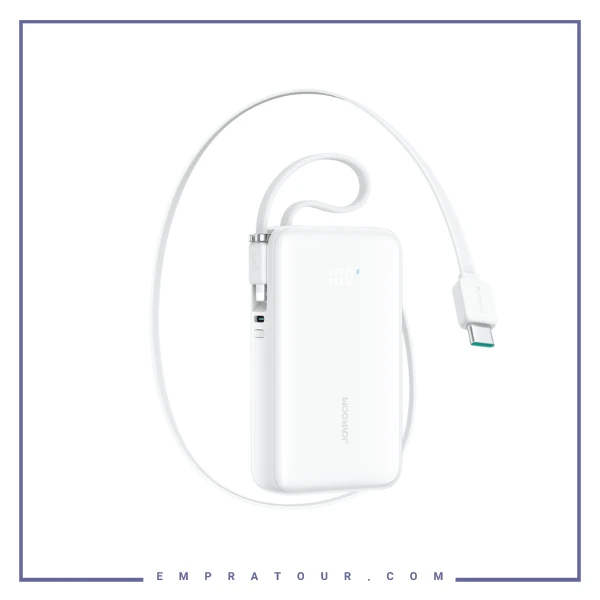 پاوربانک 35وات 10000 جویروم JOYROOM Retractable Power Bank JR-PR2