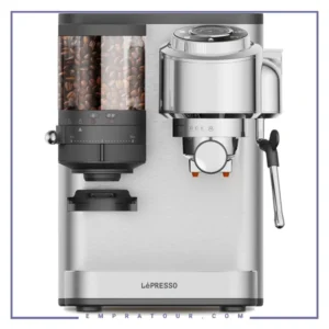 دستگاه قهوه ساز با آسیاب قهوه لپرسو LEPRESSO Ilburrone 20 BAR COFFEE MACHIN ELPCFFBP0042SL