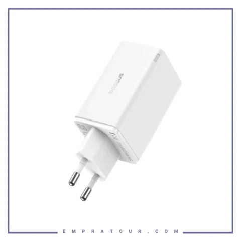 آداپتور شارژ ۴ پورت ۱۰۰ وات بیسوس Baseus GaN6 Pro Charger CCGAN100E6