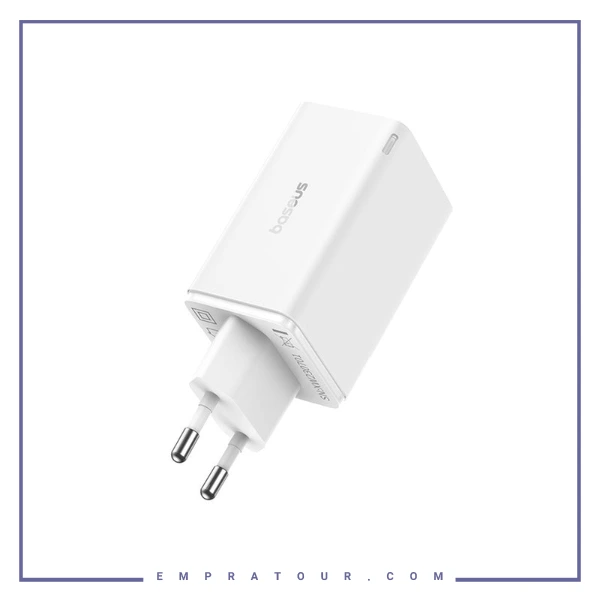 آداپتور شارژ ۴ پورت ۱۰۰ وات بیسوس Baseus GaN6 Pro Charger CCGAN100E6