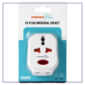 مبدل برق 1500 وات پرودو Porodo Blue EU Plug Universal Socket PB588WH