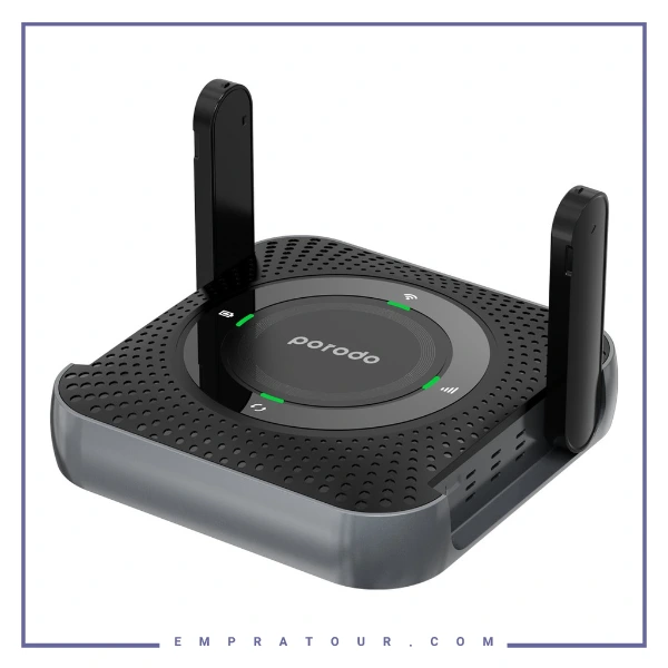 روتر بی سیم 4000 پرودو PORODO CPE MIFI 4G/LTE ROUTER PD4GCPMFBKGY