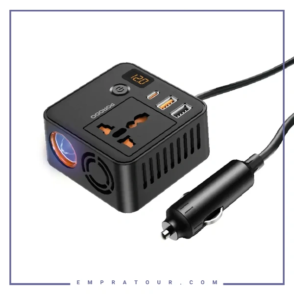 اینورتر برق AC پرودو Porodo 200W Car Power Inverter PD-FWCH057-BK