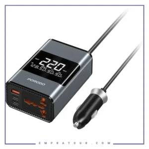 اینورتر برق خودرو پرودو Porodo 200W Car Inverter Universal Plug PDFWCH067GY