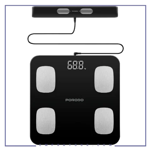 ترازو هوشمند پرودو Porodo Precise Lifestyle Smart Scale PDLFST089BK