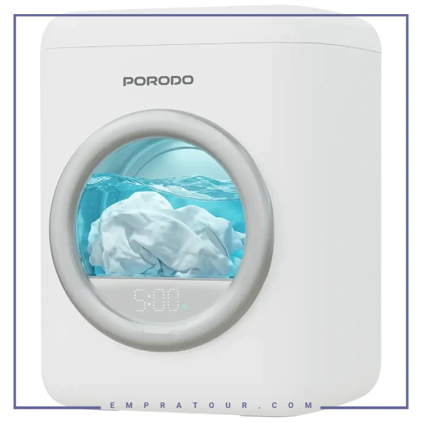 ماشین لباسشویی ۱.۷ لیتری پرودو  Porodo Mini Washing Machine PDLFSTBPM9WH