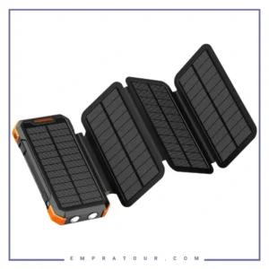 پاوربانک خورشیدی 20 وات 20000 پرودو Porodo Power Bank 4-Panel Solar PDPBFCH070BK
