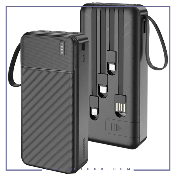 پاوربانک پیانو پرودو Porodo Piano 20000mAh Power Bank PDPBJ34BK