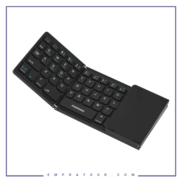 کیبورد تاشو پرودو PORODO SLIM FOLDING KEYBOARD PD2689BK