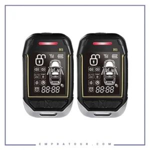 دزدگیر جفت ریموت تصویری شارژی خودرو مدل Stelock LF861 double Car Alarm