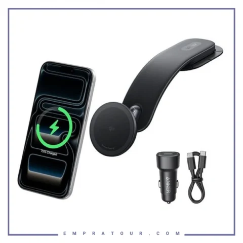 پایه نگهدارنده 360 درجه و شارژر بیسیم خودرو انکر Anker B2216